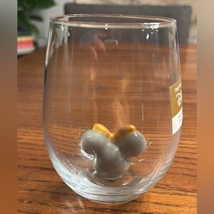 Disney Hallmark Minnie Mouse Stemless Wine Glass